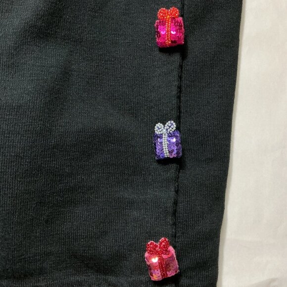 Vintage 00s Michael Simon Christmas Holiday Presents Cardigan Sweater Plus 3X - Picture 10 of 11